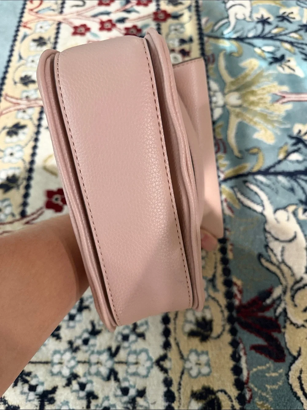 Steve Madden Blush Pink Pebbled Leather lookingTop-Handle Satchel